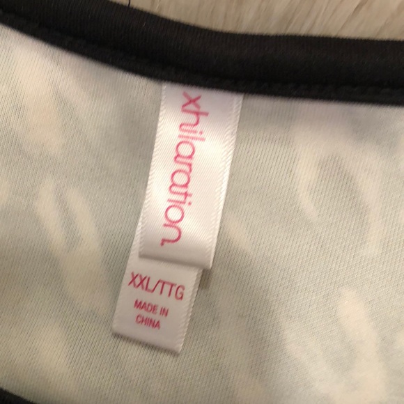 Black & pink leopard peplum top - Picture 4 of 5